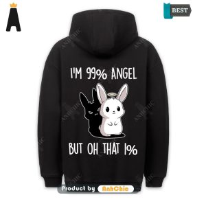 AVAILABLE 99% Angel Bunny  All over Printed Cute Classic Hoodie