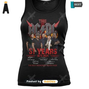 AVAILABLE AC DC 51 Anniversary 1973-2024 The Best Memories Never Fade Urban Vibes T-Shirt