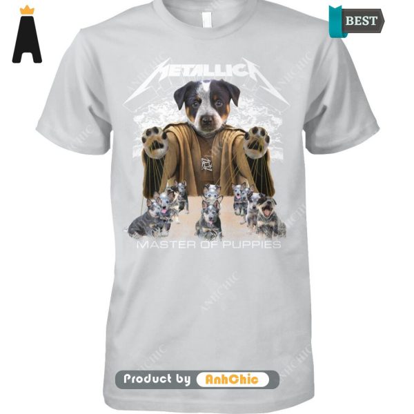 AVAILABLE Australian Cattle Dog Metallica Master Of Pupies Limitted Edition T-Shirt