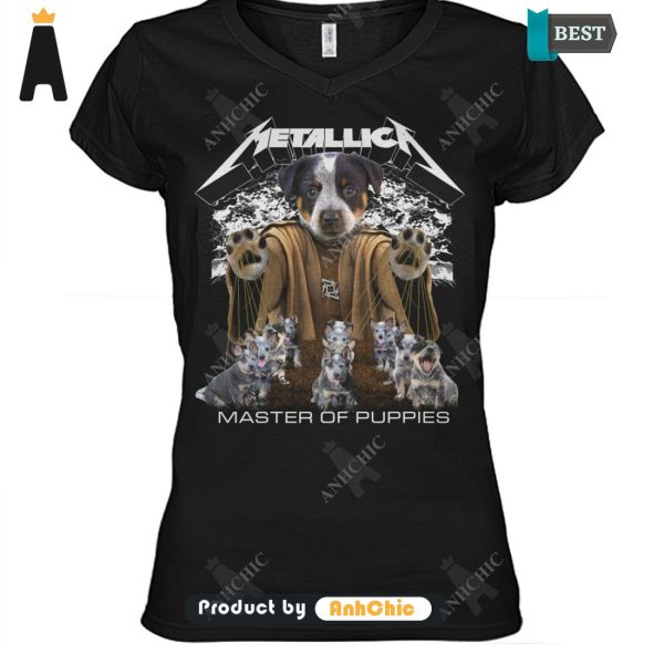 AVAILABLE Australian Cattle Dog Metallica Master Of Pupies Limitted Edition T-Shirt