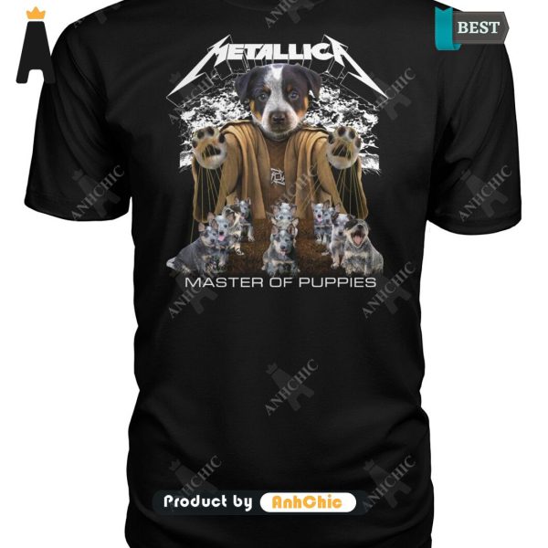 AVAILABLE Australian Cattle Dog Metallica Master Of Pupies Limitted Edition T-Shirt