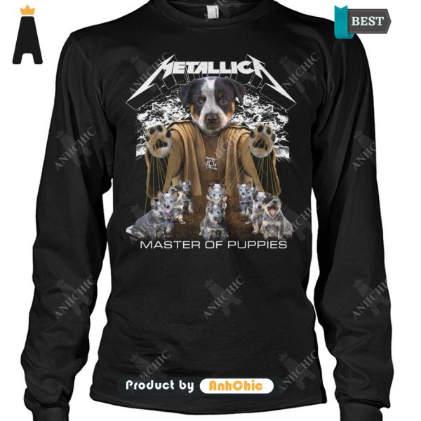 AVAILABLE Australian Cattle Dog Metallica Master Of Pupies Limitted Edition T-Shirt