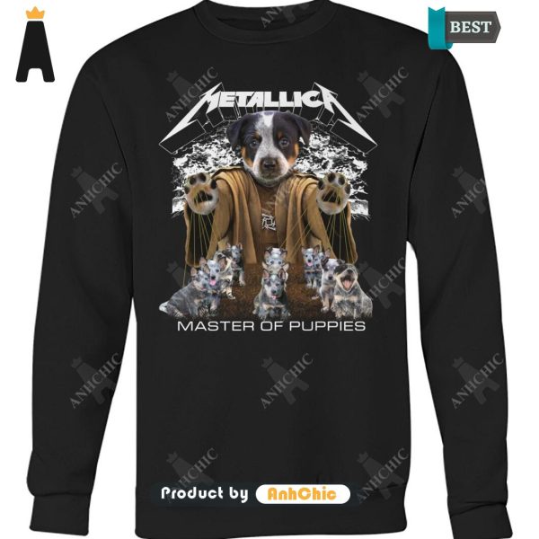 AVAILABLE Australian Cattle Dog Metallica Master Of Pupies Limitted Edition T-Shirt