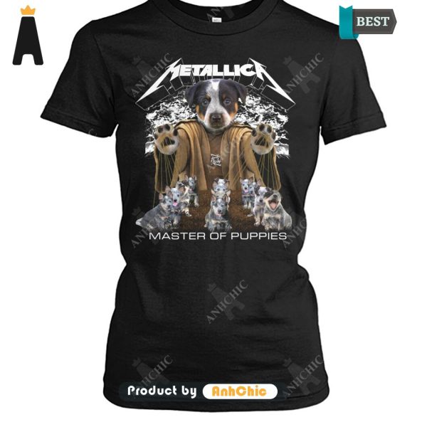 AVAILABLE Australian Cattle Dog Metallica Master Of Pupies Limitted Edition T-Shirt