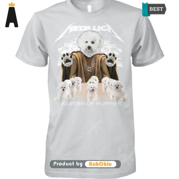 AVAILABLE Bichon Frise Metallica Master Of Pupies Limitted Edition T-Shirt