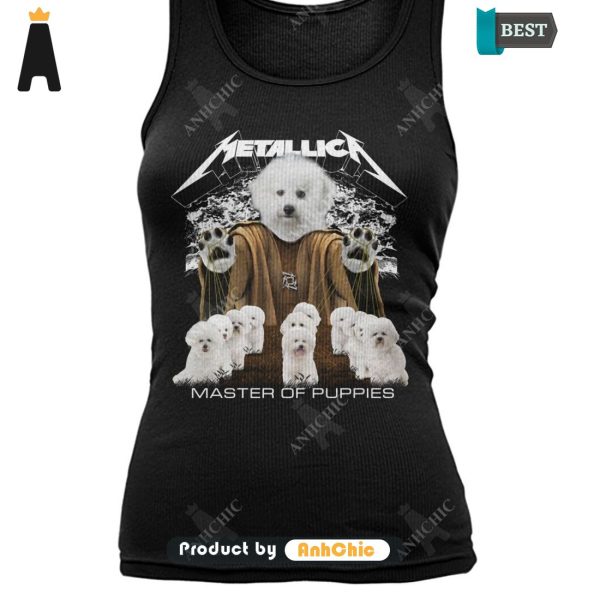 AVAILABLE Bichon Frise Metallica Master Of Pupies Limitted Edition T-Shirt