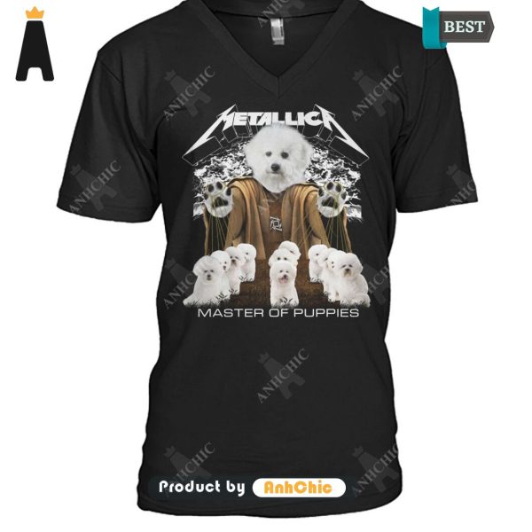 AVAILABLE Bichon Frise Metallica Master Of Pupies Limitted Edition T-Shirt