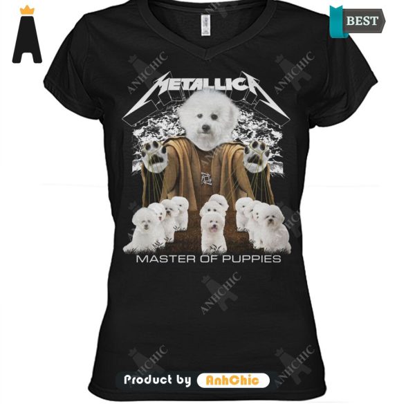 AVAILABLE Bichon Frise Metallica Master Of Pupies Limitted Edition T-Shirt