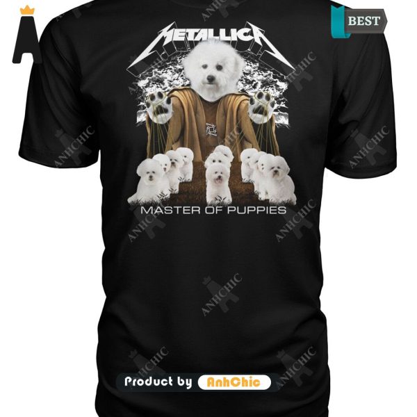 AVAILABLE Bichon Frise Metallica Master Of Pupies Limitted Edition T-Shirt