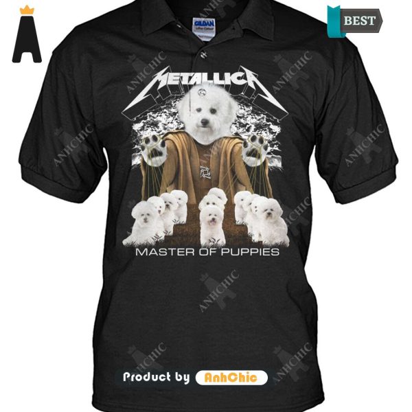 AVAILABLE Bichon Frise Metallica Master Of Pupies Limitted Edition T-Shirt