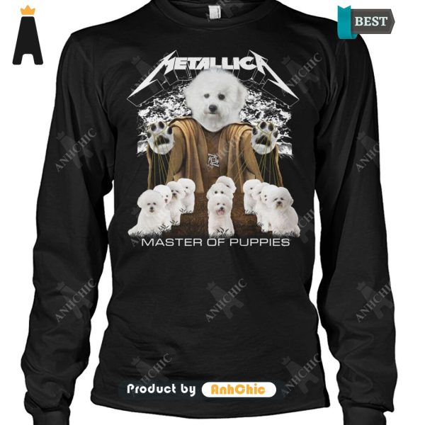 AVAILABLE Bichon Frise Metallica Master Of Pupies Limitted Edition T-Shirt