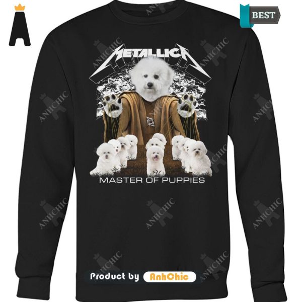 AVAILABLE Bichon Frise Metallica Master Of Pupies Limitted Edition T-Shirt