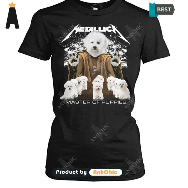 AVAILABLE Bichon Frise Metallica Master Of Pupies Limitted Edition T-Shirt