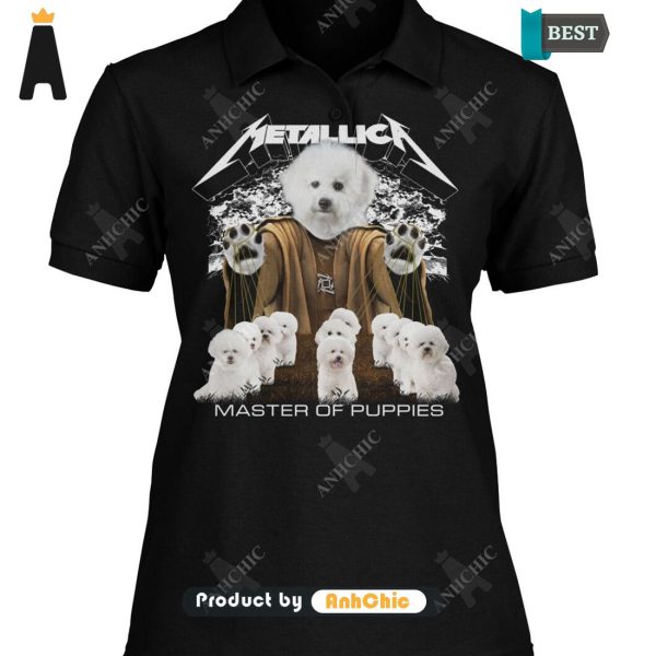 AVAILABLE Bichon Frise Metallica Master Of Pupies Limitted Edition T-Shirt