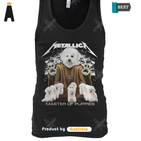 AVAILABLE Bichon Frise Metallica Master Of Pupies Limitted Edition T-Shirt