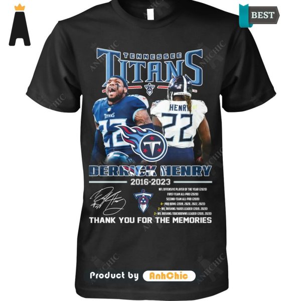 AVAILABLE Derrick Henry Tennessee Titans Thank You For The Memories Street Style Fusion T-Shirt