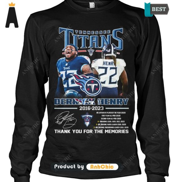 AVAILABLE Derrick Henry Tennessee Titans Thank You For The Memories Street Style Fusion T-Shirt