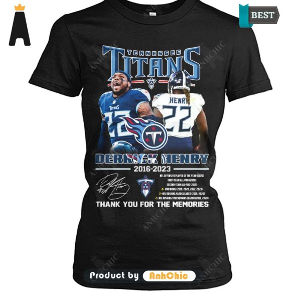 AVAILABLE Derrick Henry Tennessee Titans Thank You For The Memories Street Style Fusion T-Shirt