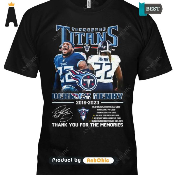 AVAILABLE Derrick Henry Tennessee Titans Thank You For The Memories Street Style Fusion T-Shirt