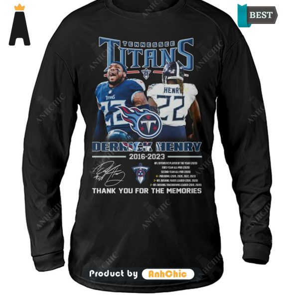 AVAILABLE Derrick Henry Tennessee Titans Thank You For The Memories Street Style Fusion T-Shirt