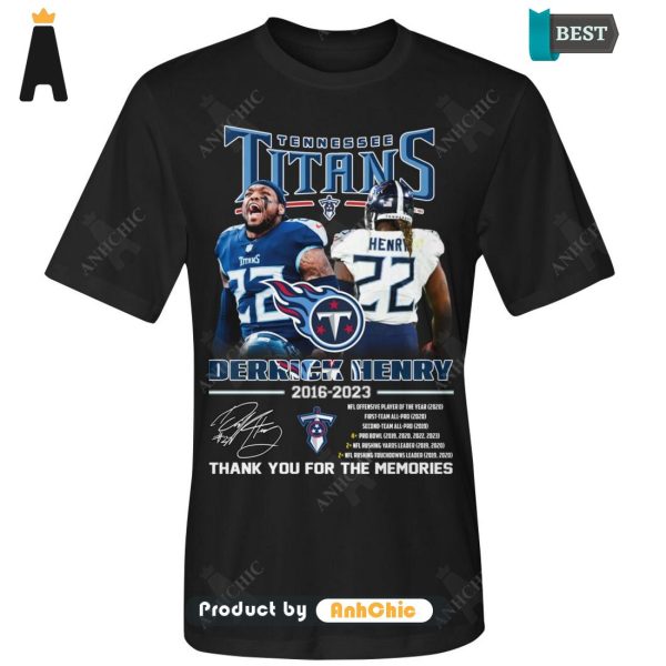 AVAILABLE Derrick Henry Tennessee Titans Thank You For The Memories Street Style Fusion T-Shirt