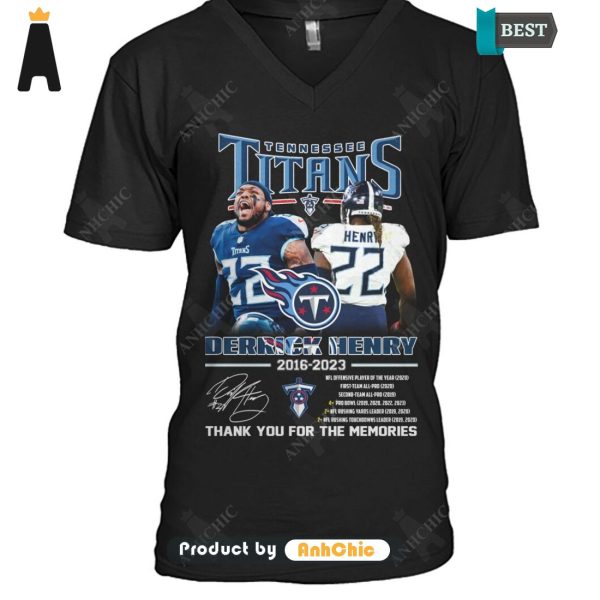 AVAILABLE Derrick Henry Tennessee Titans Thank You For The Memories Street Style Fusion T-Shirt