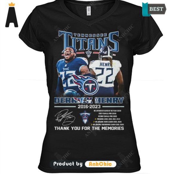 AVAILABLE Derrick Henry Tennessee Titans Thank You For The Memories Street Style Fusion T-Shirt