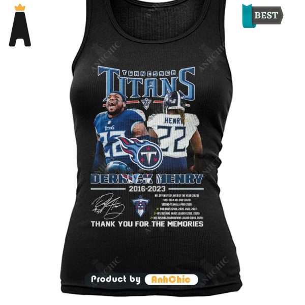 AVAILABLE Derrick Henry Tennessee Titans Thank You For The Memories Street Style Fusion T-Shirt