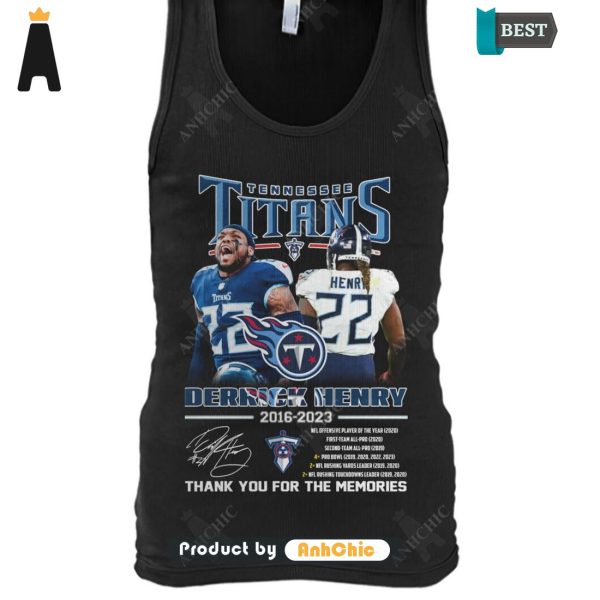 AVAILABLE Derrick Henry Tennessee Titans Thank You For The Memories Street Style Fusion T-Shirt