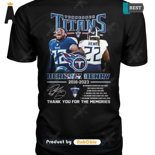 AVAILABLE Derrick Henry Tennessee Titans Thank You For The Memories Street Style Fusion T-Shirt