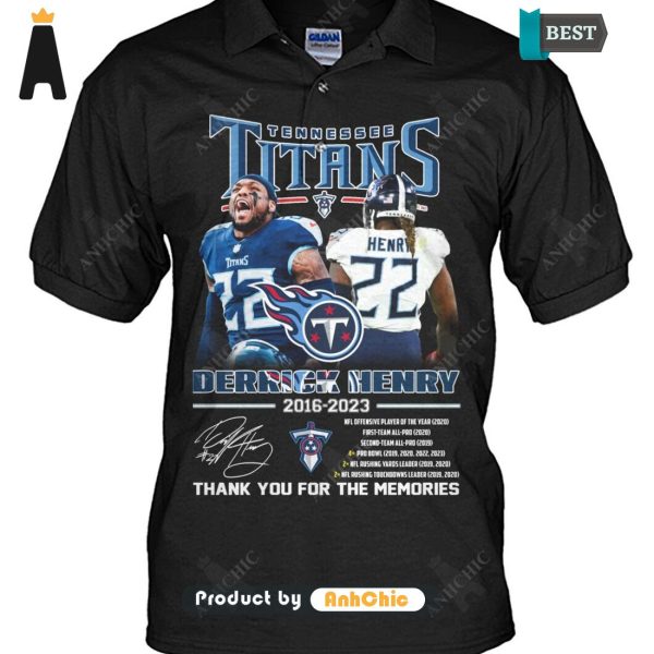 AVAILABLE Derrick Henry Tennessee Titans Thank You For The Memories Street Style Fusion T-Shirt