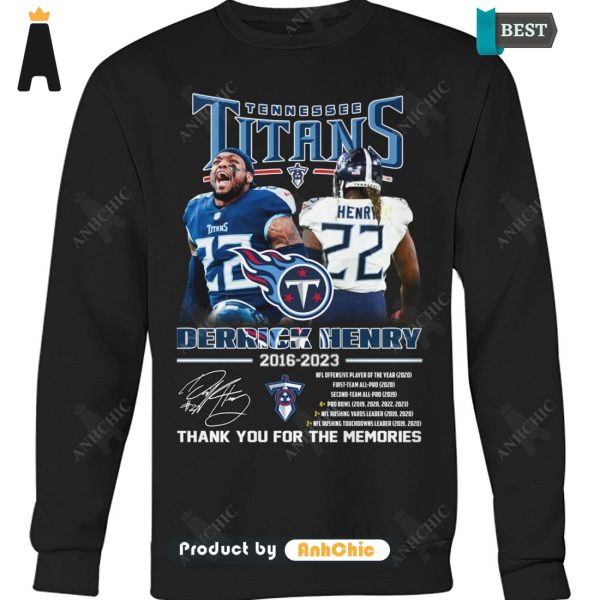 AVAILABLE Derrick Henry Tennessee Titans Thank You For The Memories Street Style Fusion T-Shirt