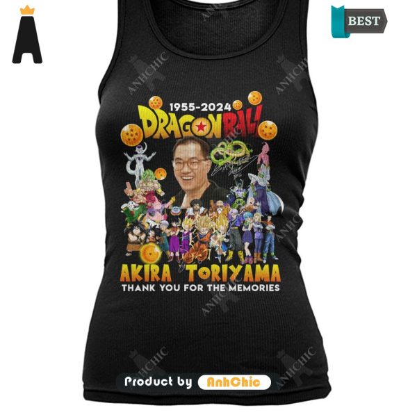 AVAILABLE Dragon Ball TORIYAMA AKIRA 1955-2024 Thank You For The Memories Urban Streetwear T-Shirt