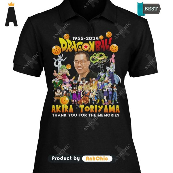 AVAILABLE Dragon Ball TORIYAMA AKIRA 1955-2024 Thank You For The Memories Urban Streetwear T-Shirt