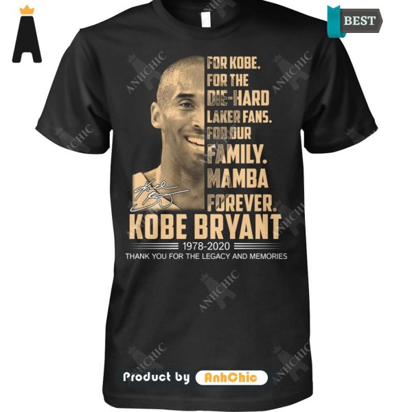 [AVAILABLE] For Kobe For The Die-Hand Laker Fans For Out Family Mamba Forever KoBe Bryant 1978-2020 Thank You For The Memories Street Style Fusion T-Shirt