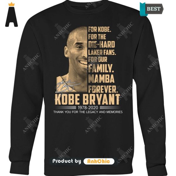 [AVAILABLE] For Kobe For The Die-Hand Laker Fans For Out Family Mamba Forever KoBe Bryant 1978-2020 Thank You For The Memories Street Style Fusion T-Shirt