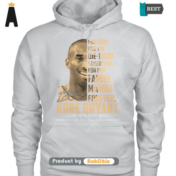 [AVAILABLE] For Kobe For The Die-Hand Laker Fans For Out Family Mamba Forever KoBe Bryant 1978-2020 Thank You For The Memories Street Style Fusion T-Shirt