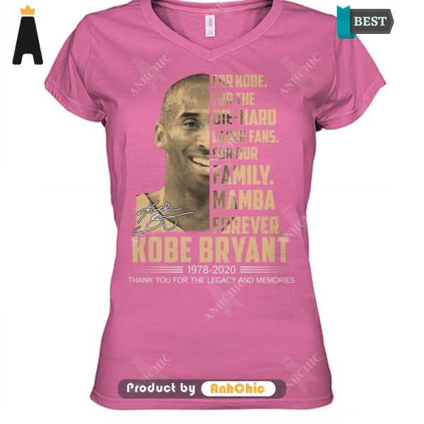 [AVAILABLE] For Kobe For The Die-Hand Laker Fans For Out Family Mamba Forever KoBe Bryant 1978-2020 Thank You For The Memories Street Style Fusion T-Shirt