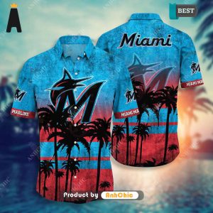 AVAILABLE Miami Marlins MLB Hawaii Shirt Hot Trending Summer