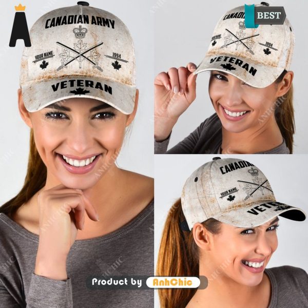 AVAILABLE Personalized Name Canada  Street Style Elegance Classic Cap