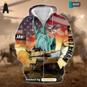 AVAILABLE  U.S. Army Veteran  All over Printed 3D Hoodie