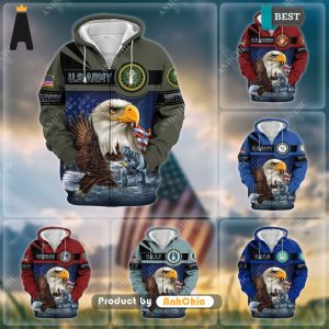 AVAILABLE Unique US Veteran Eagle   3D Hoodie