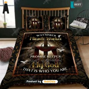 BEST Beautiful Jesus Cross Quilt  All over Printed Bedding set