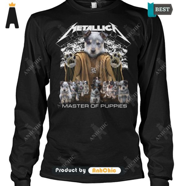 [BEST] Blue Heelers Metallica Master Of Pupies Trending Collection T-Shirt