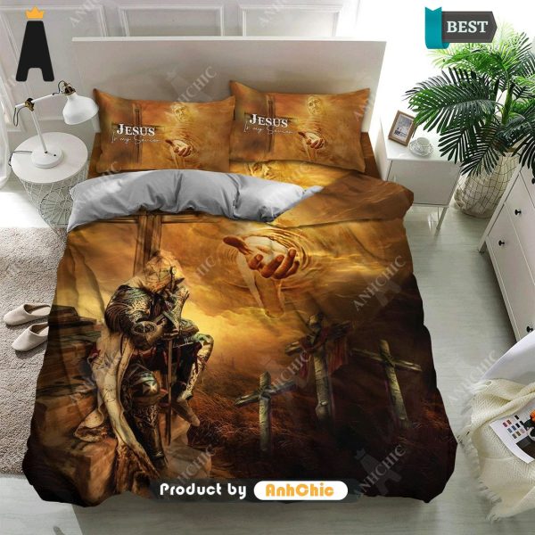 [BEST] Cross and Warrior Jesus Is My Savior  Urban Vibes Bedding set