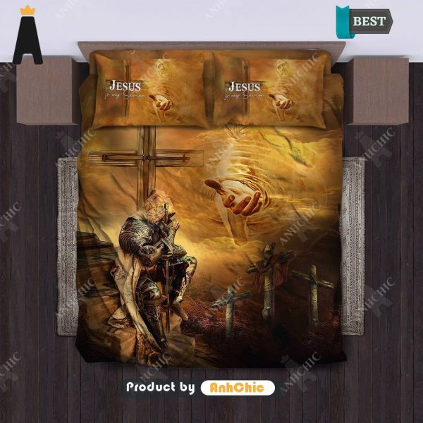 [BEST] Cross and Warrior Jesus Is My Savior  Urban Vibes Bedding set