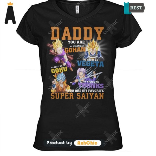 [BEST] Dragon Ball Daddy You Are As Strong As Super Saiyan Trending Collection T-Shirt