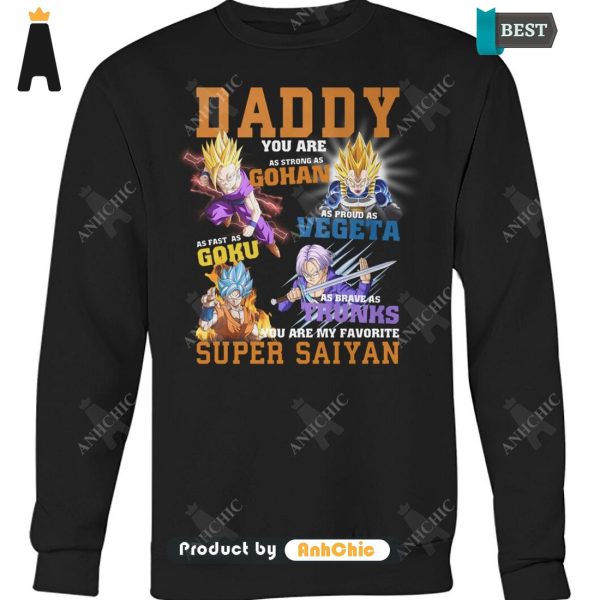 [BEST] Dragon Ball Daddy You Are As Strong As Super Saiyan Trending Collection T-Shirt