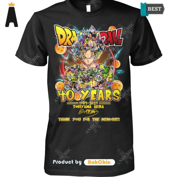 BEST DragonBall 40 Years 1984-2024 Thank You For The Memories LIMITED EDITION T-Shirt