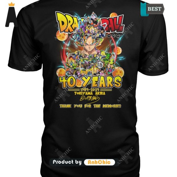 BEST DragonBall 40 Years 1984-2024 Thank You For The Memories LIMITED EDITION T-Shirt